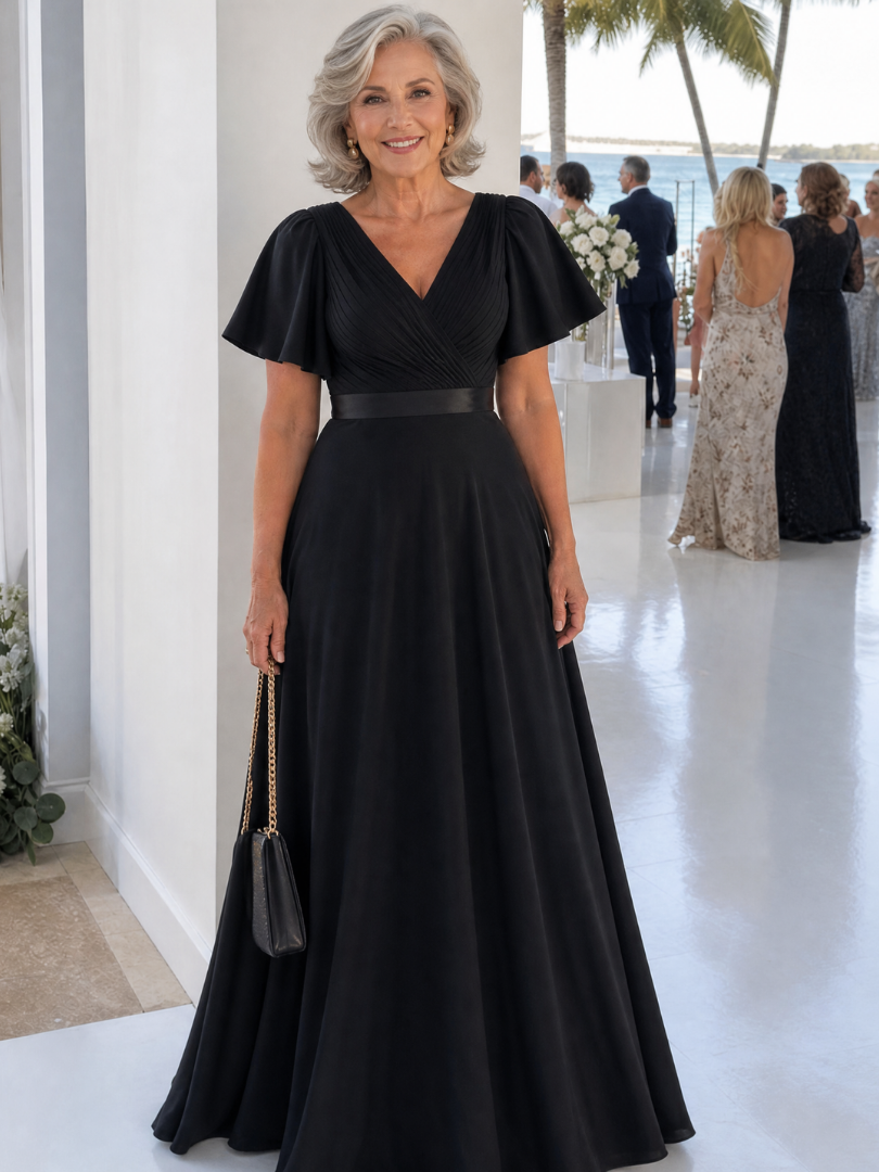 The Mige – Women's Wedding Guest Maxi Dress | Huna