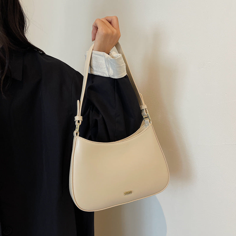 Women's Leather Shoulder Bag UK – Minimalist Adjustable Strap | The Odine | Huna