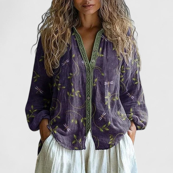 Women's Comfortable Blouse – Lightweight Summer Top | The Mykayla | Huna