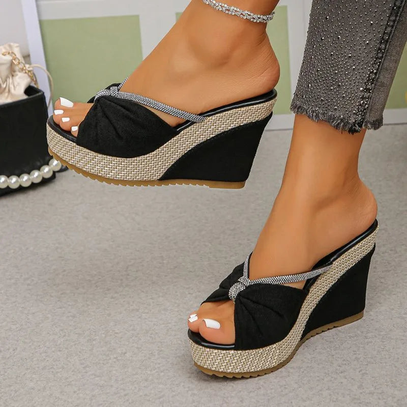 Women's Platform Sandals – Bow Wedge | The Dayna | Huna