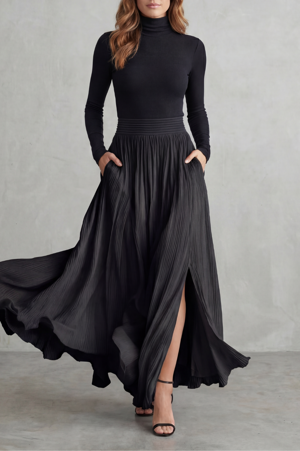 Women's turtleneck co-ord – The Zoravelle by Huna – view 2