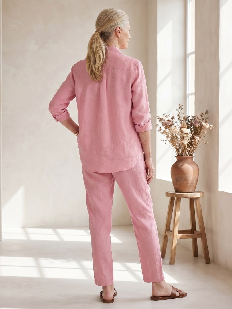 Women's Shirt & Trouser Set – Tapered Co-ord | The Noor | Huna