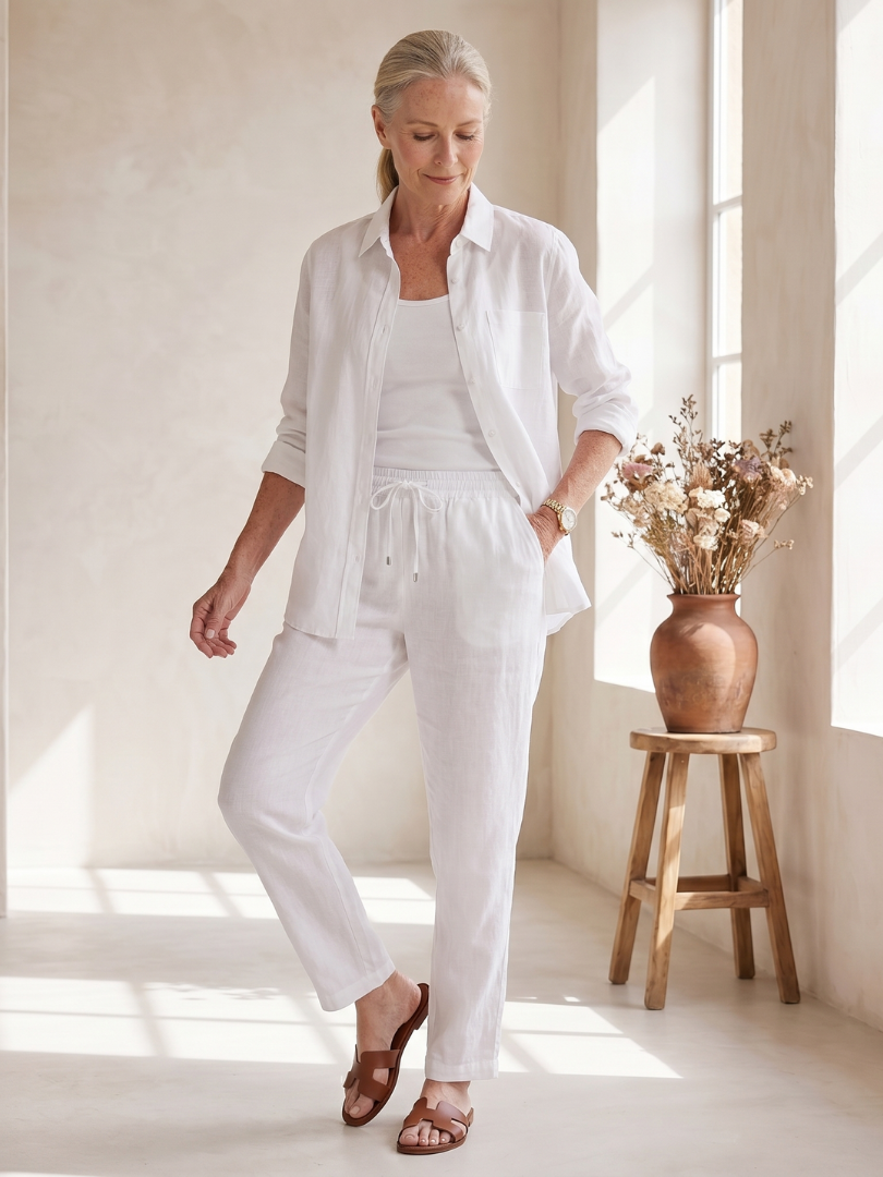 Women's Shirt & Trouser Set – Tapered Co-ord | The Noor | Huna