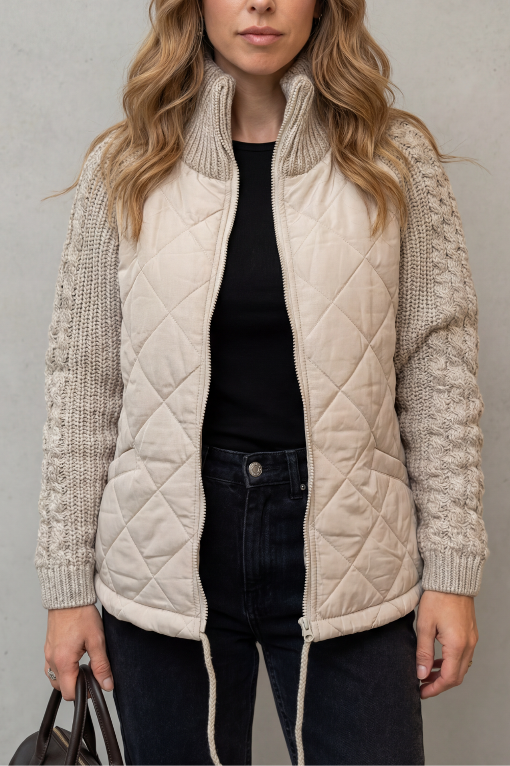 Women's Quilted Puffer Jacket – The Cressida-Rose, view 1