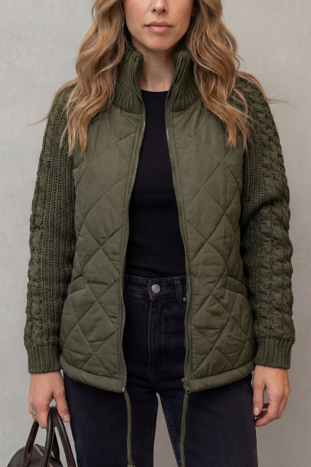 Women's Quilted Puffer Jacket – The Cressida-Rose, view 8
