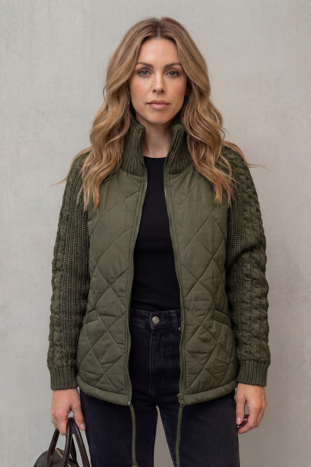 Women's Quilted Puffer Jacket – The Cressida-Rose, view 12