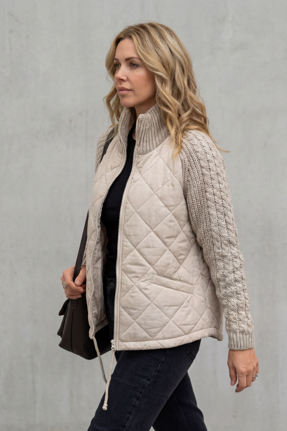 Women's Quilted Puffer Jacket – The Cressida-Rose, view 3