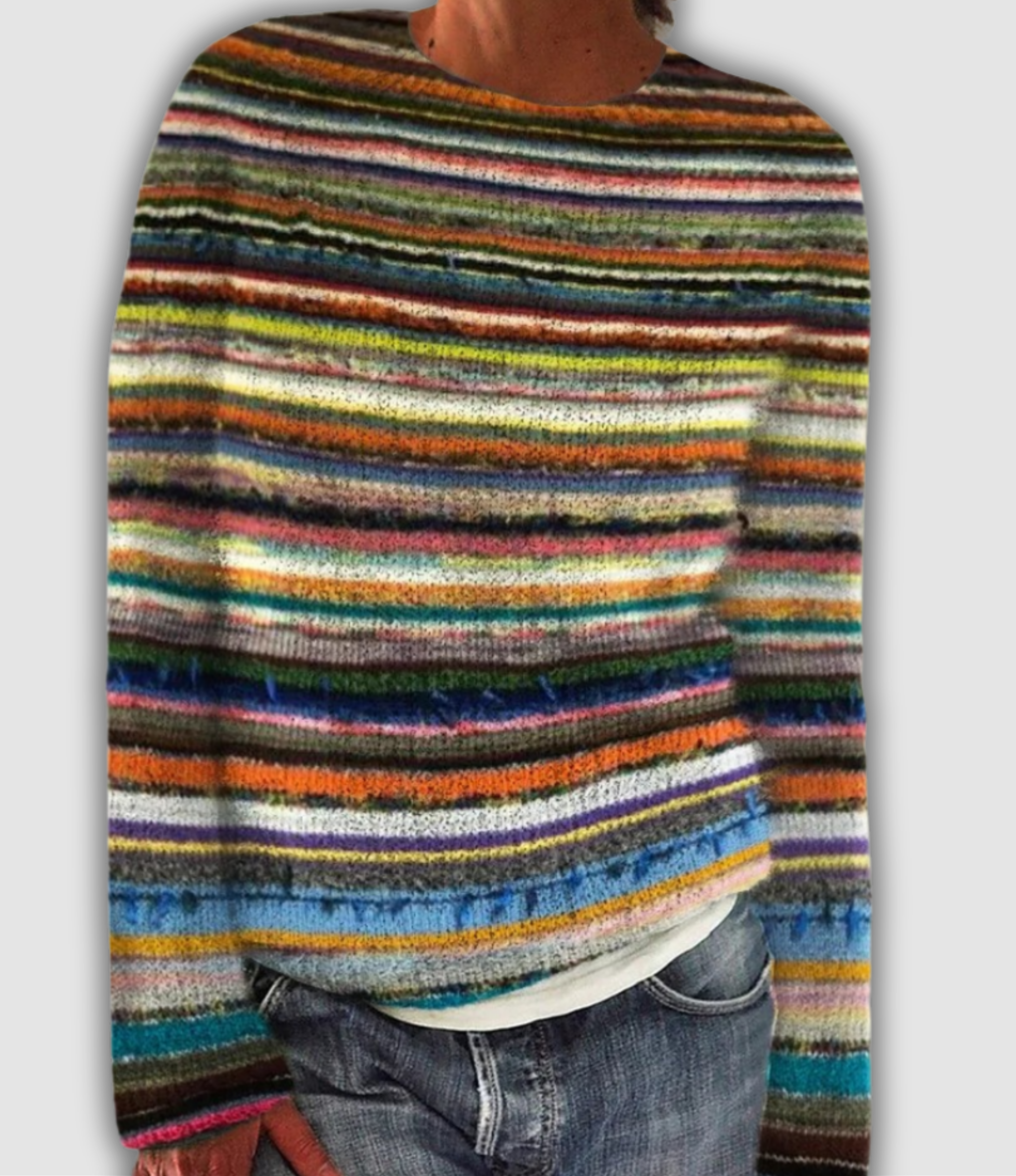 Women's Nordic Retro Sweater UK – Multicolor Soft Knit | The Signe | Huna