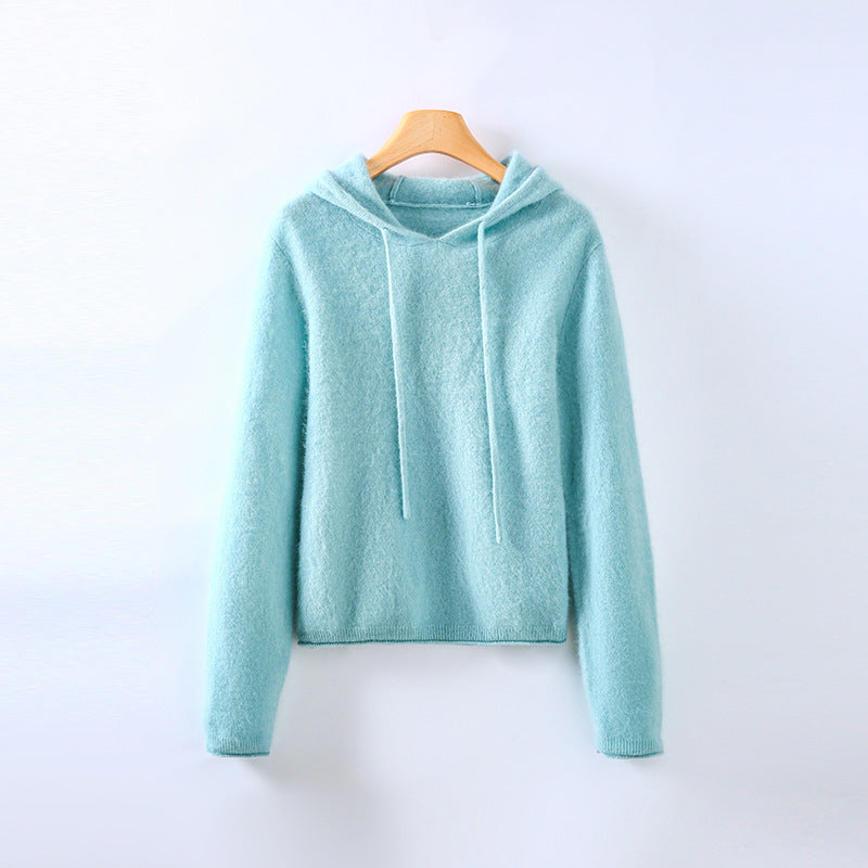 Women's Cashmere Hoodie – lightweight luxury knit – product view 2