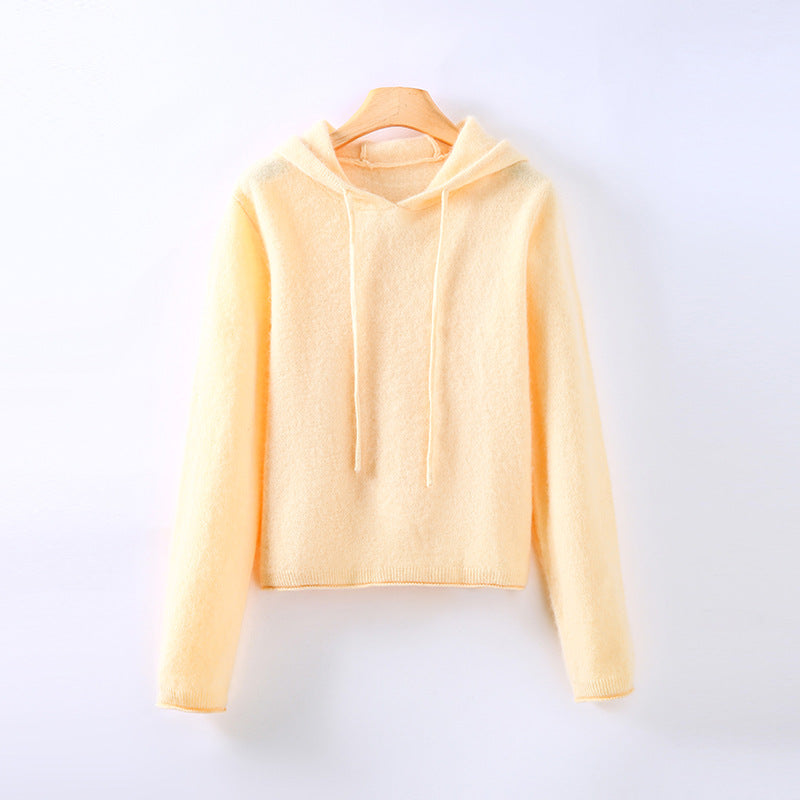 Women's Cashmere Hoodie – lightweight luxury knit – product view 4