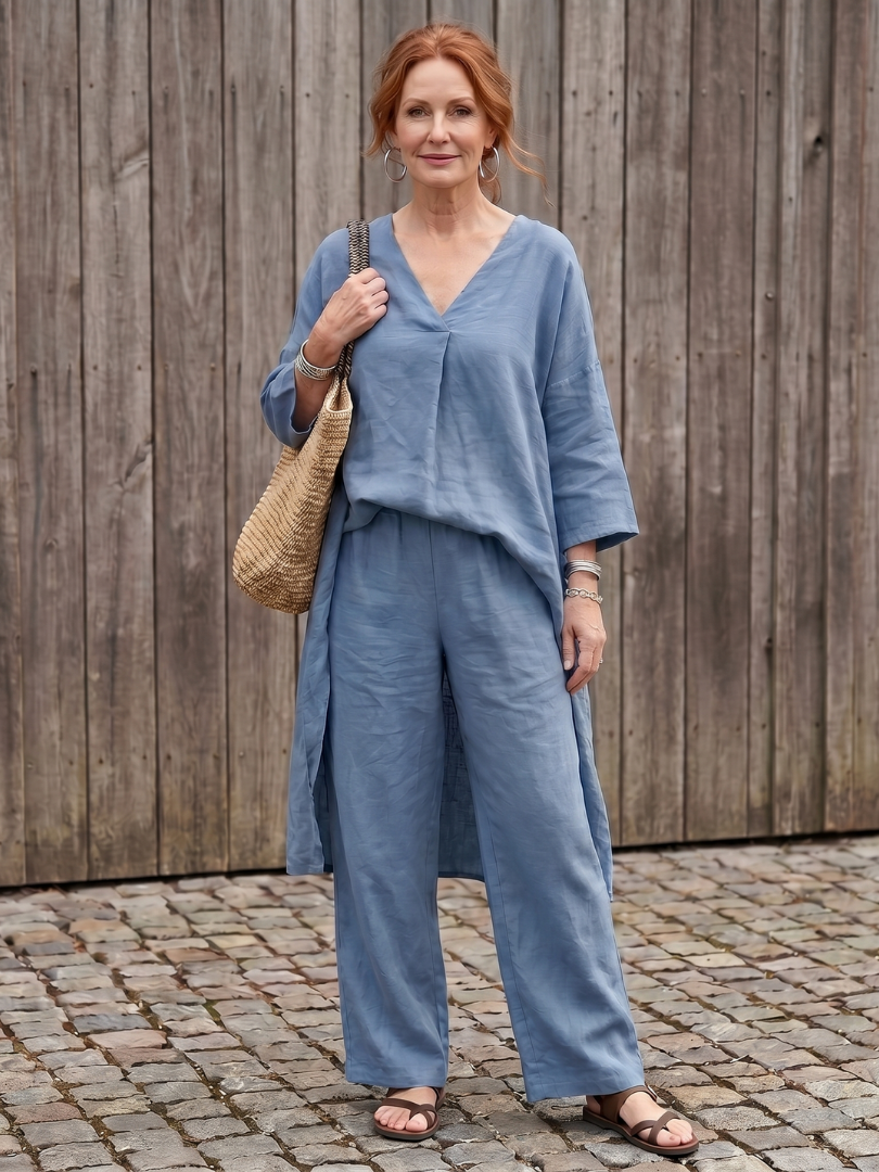 Women's Tunic & Trouser Set – Loose Co-ord | The Onyx | Huna