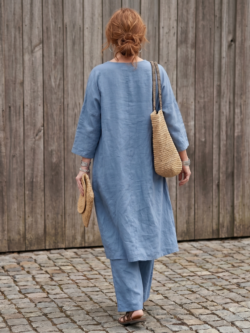 Women's Tunic & Trouser Set – Loose Co-ord | The Onyx | Huna