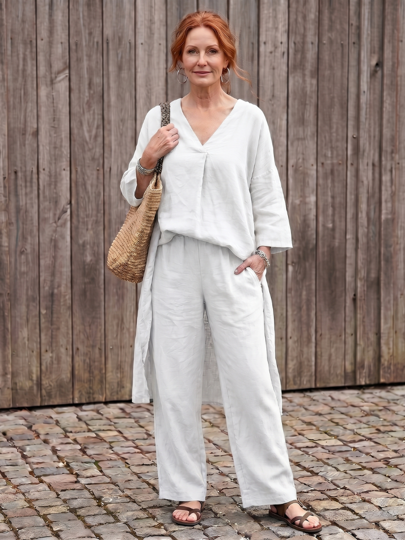 Women's Tunic & Trouser Set – Loose Co-ord | The Onyx | Huna