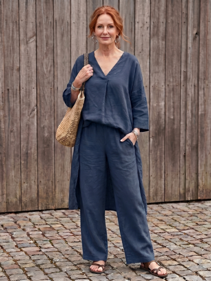 Women's Tunic & Trouser Set – Loose Co-ord | The Onyx | Huna