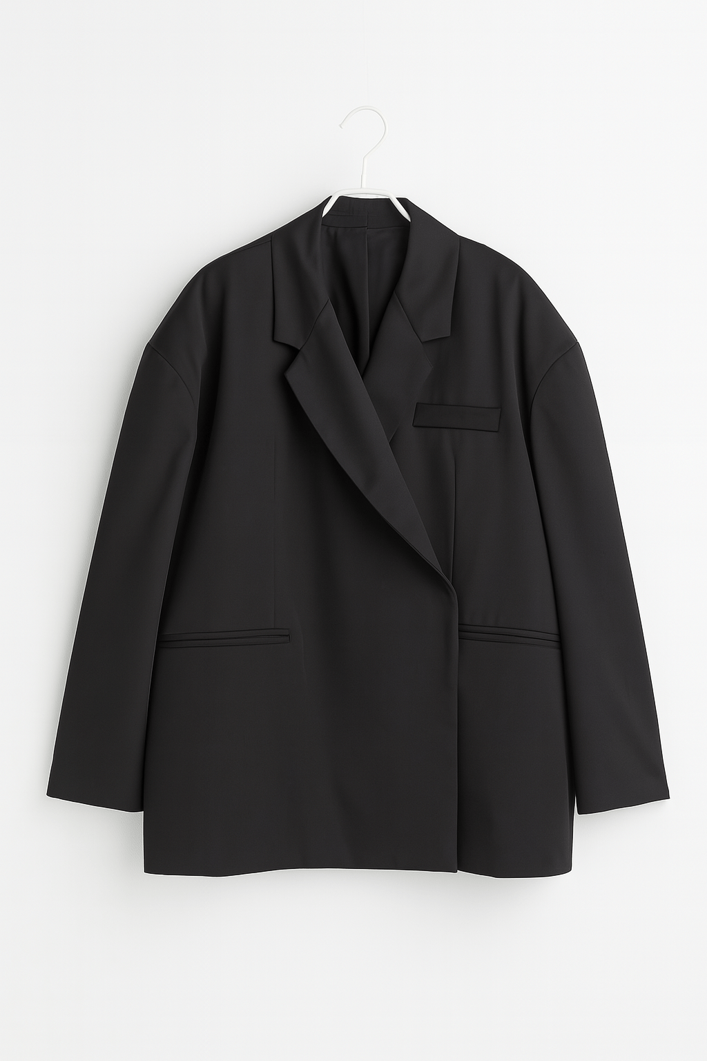 Women's Oversized Blazer UK – clean buttonless fit, view 6