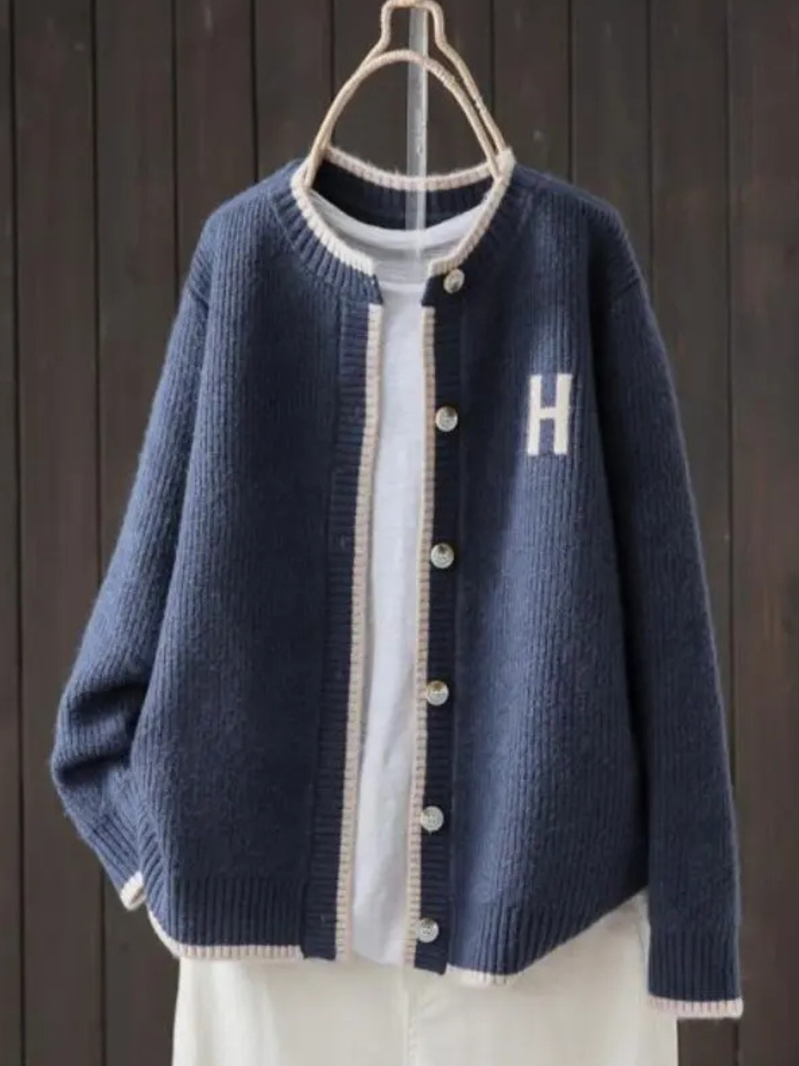 Women's Oversized Cardigan UK – Black Soft Knit | The Helene | Huna