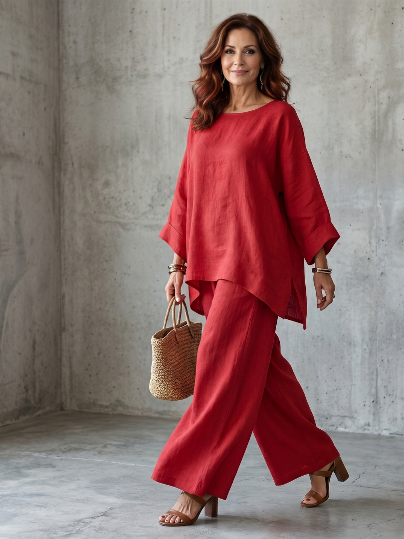 Women's Tunic & Trouser Set – Oversized Co-ord | The Prue | Huna