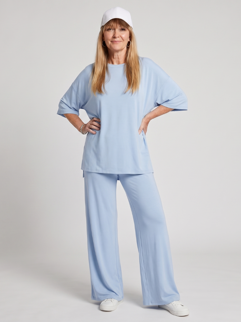 Women's Oversized Top & Wide Leg Pants Set – Co-ord | The Ramse | Huna