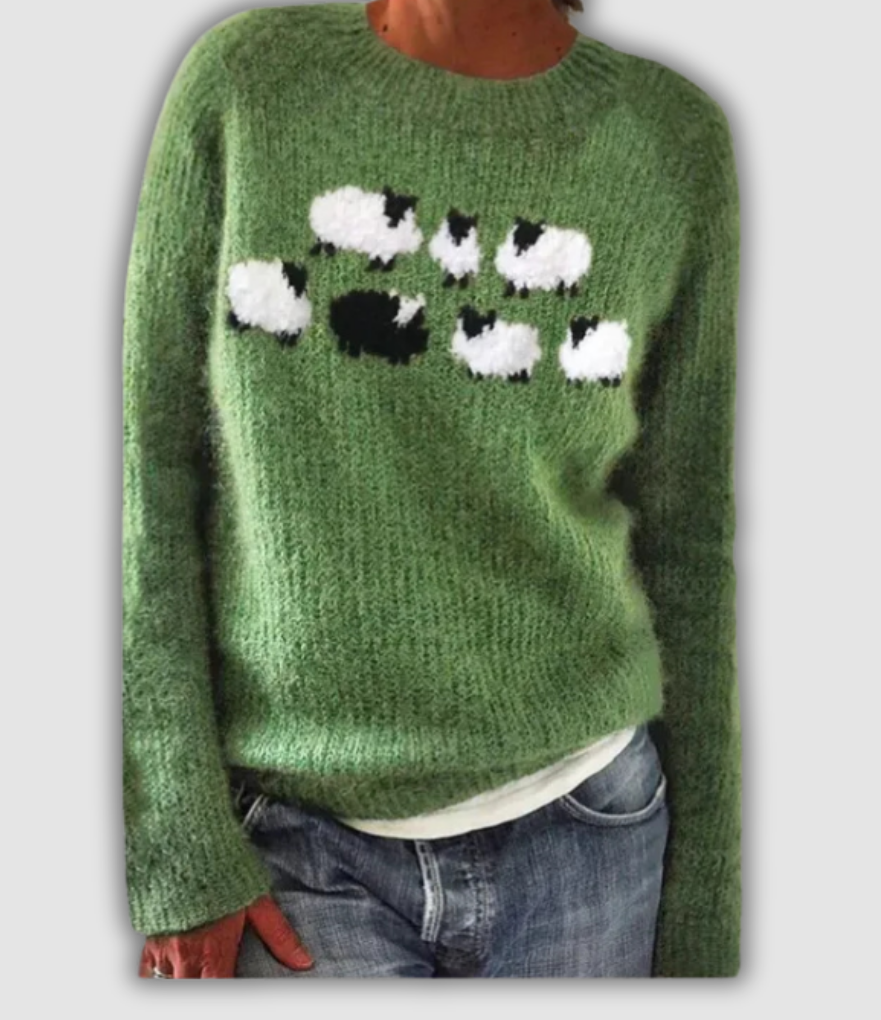 Women's Retro Sweater UK – Soft Knit Vintage-Inspired | The Velora | Huna
