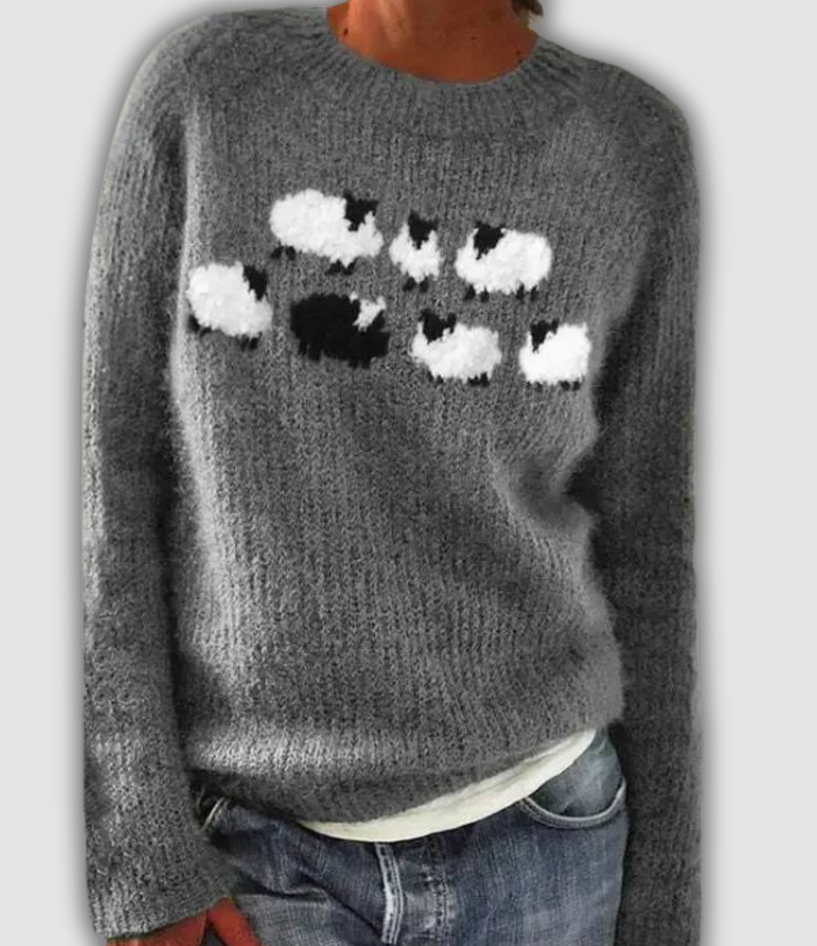 Women's Retro Sweater UK – Soft Knit Vintage-Inspired | The Velora | Huna