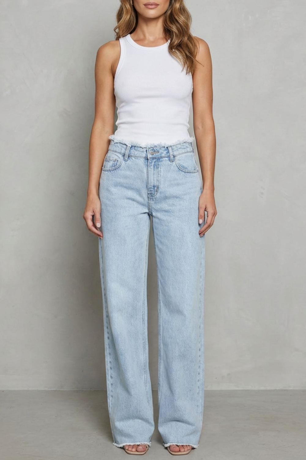Women's wide leg jeans – The Talisande by Huna – view 1