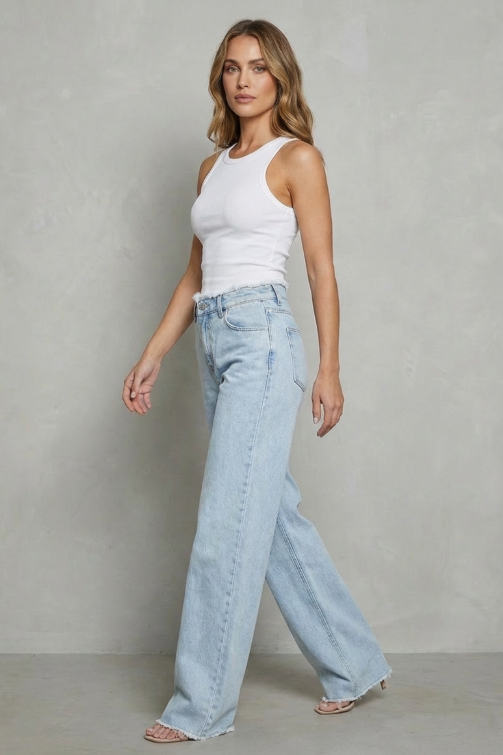Women's wide leg jeans – The Talisande by Huna – view 3