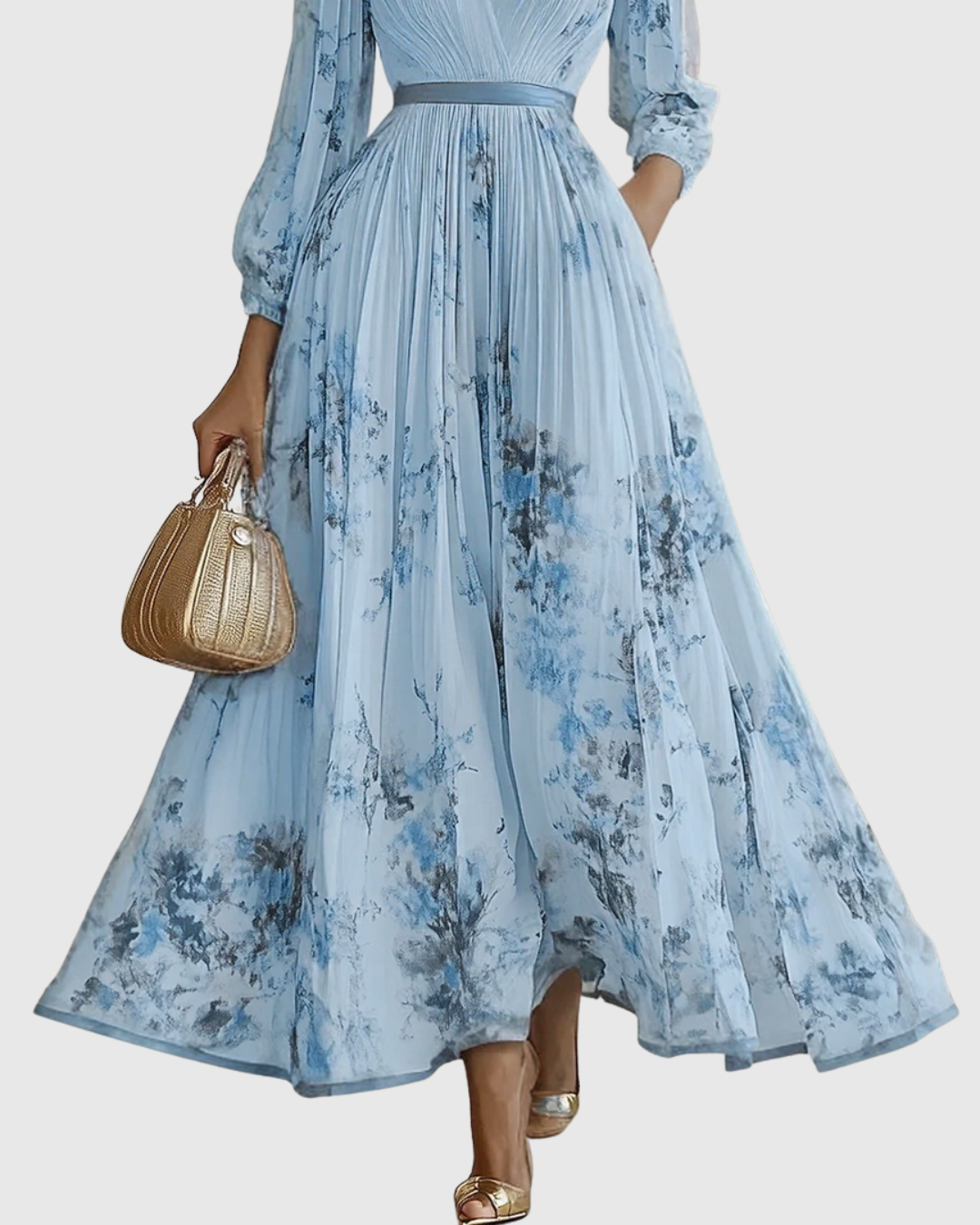 The Rowella – Women's Pleated Maxi Dress | Huna