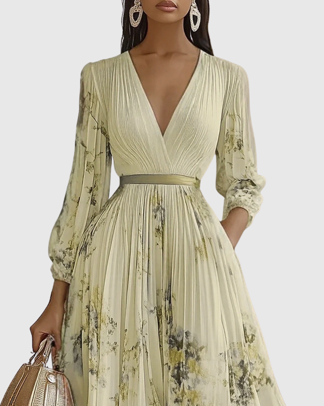 The Rowella – Women's Pleated Maxi Dress | Huna