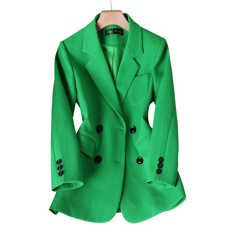 Women's Plaid Blazer UK – tailored midweight, view 6