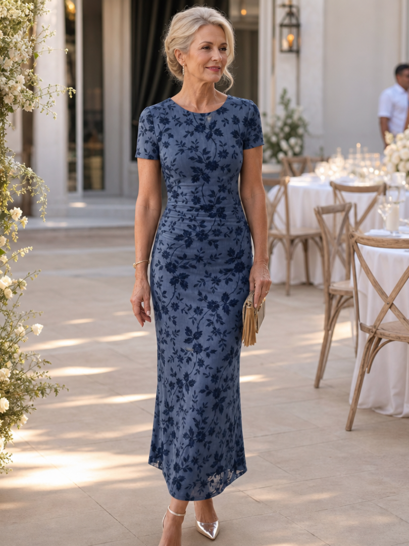 The Sabella – Women's Wedding Guest Midi Dress | Huna