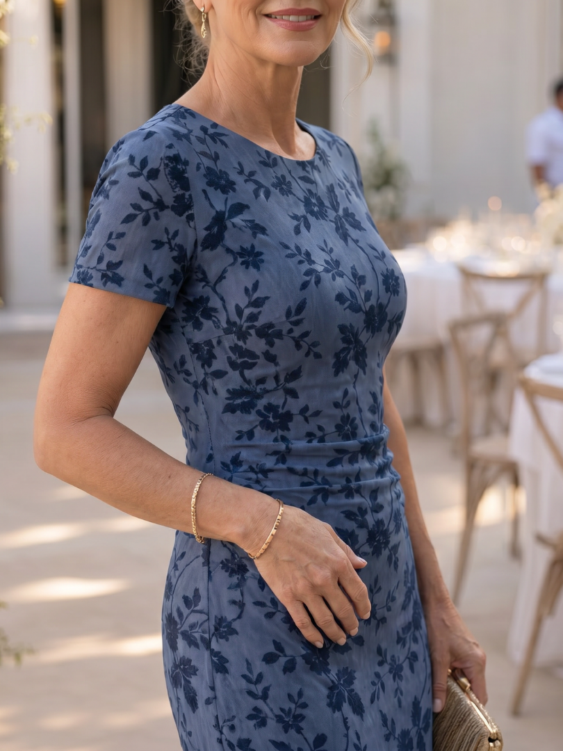 The Sabella – Women's Wedding Guest Midi Dress | Huna
