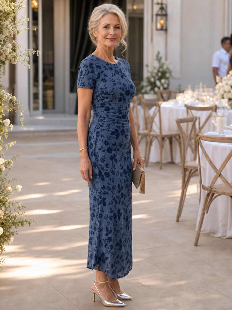The Sabella – Women's Wedding Guest Midi Dress | Huna