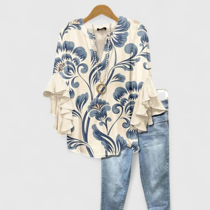 Women's Comfortable Blouse – Lightweight Summer Top | The Saryphiah | Huna