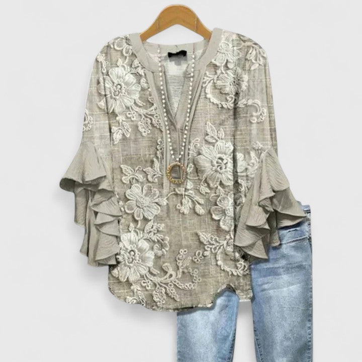 Women's Comfortable Blouse – Lightweight Summer Top | The Saryphiah | Huna
