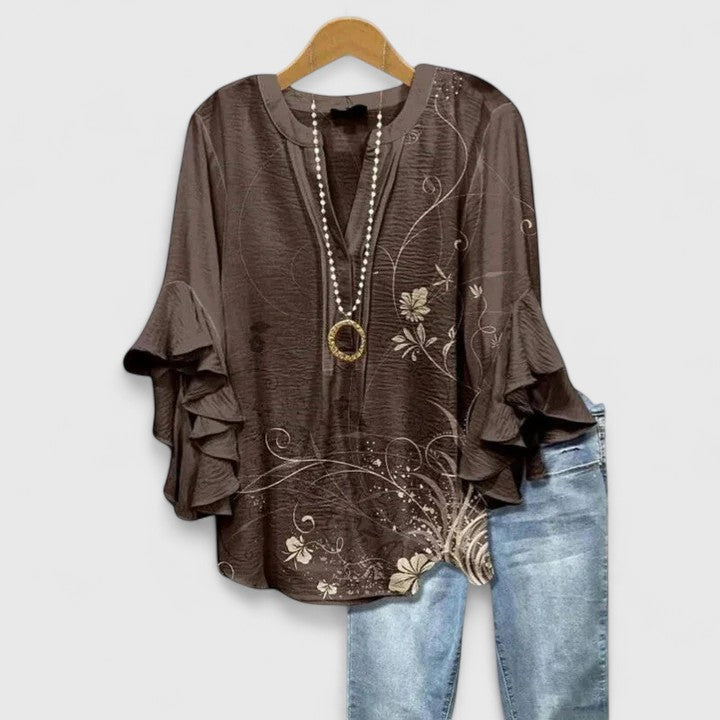 Women's Comfortable Blouse – Lightweight Summer Top | The Saryphiah | Huna