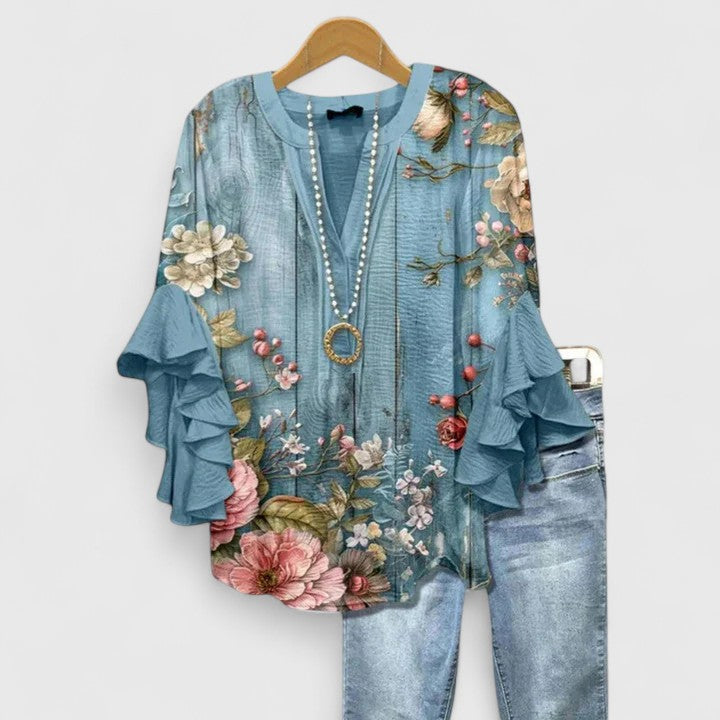 Women's Comfortable Blouse – Lightweight Summer Top | The Saryphiah | Huna