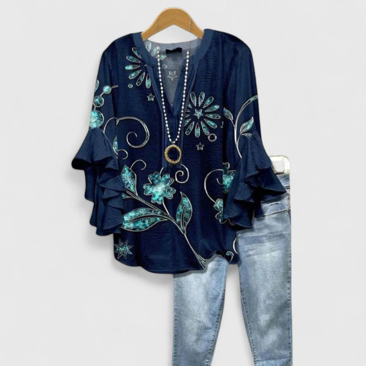 Women's Comfortable Blouse – Lightweight Summer Top | The Saryphiah | Huna