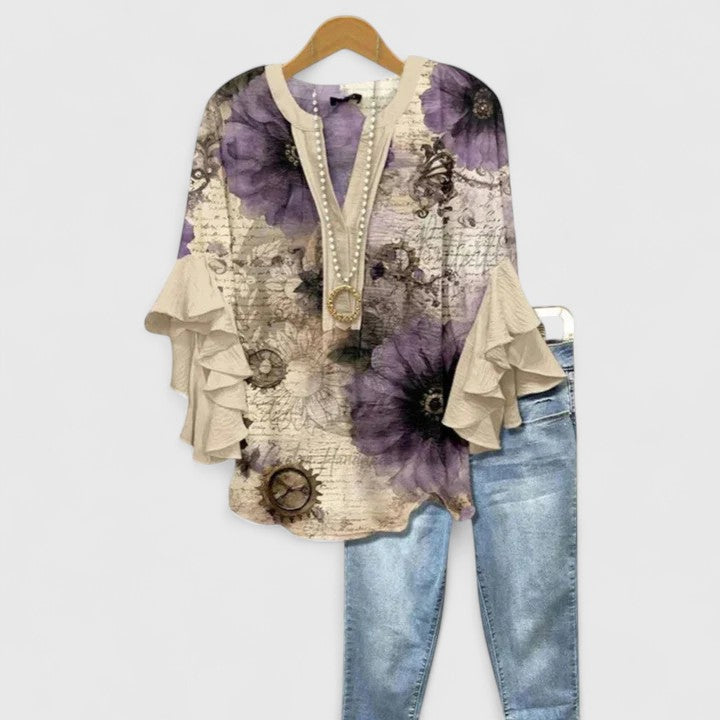 Women's Comfortable Blouse – Lightweight Summer Top | The Saryphiah | Huna