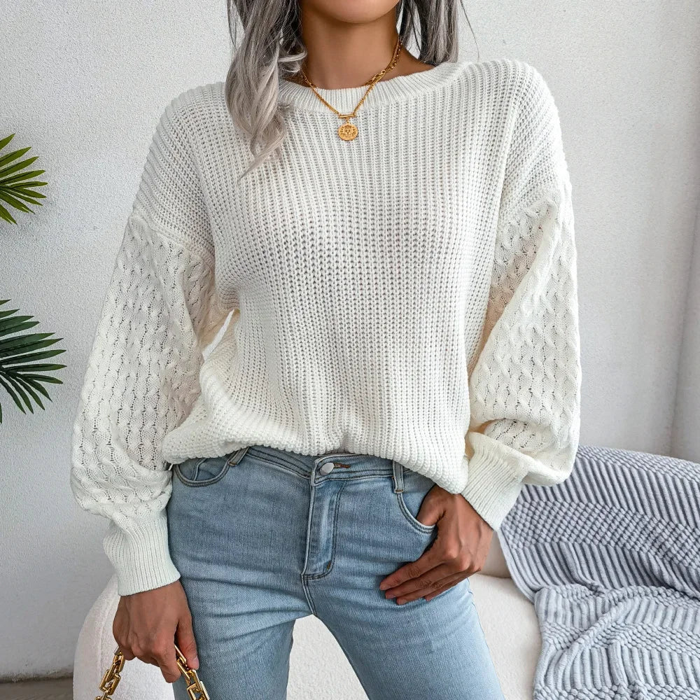 Women's Relaxed Knit Jumper UK – everyday loose fit, view 4