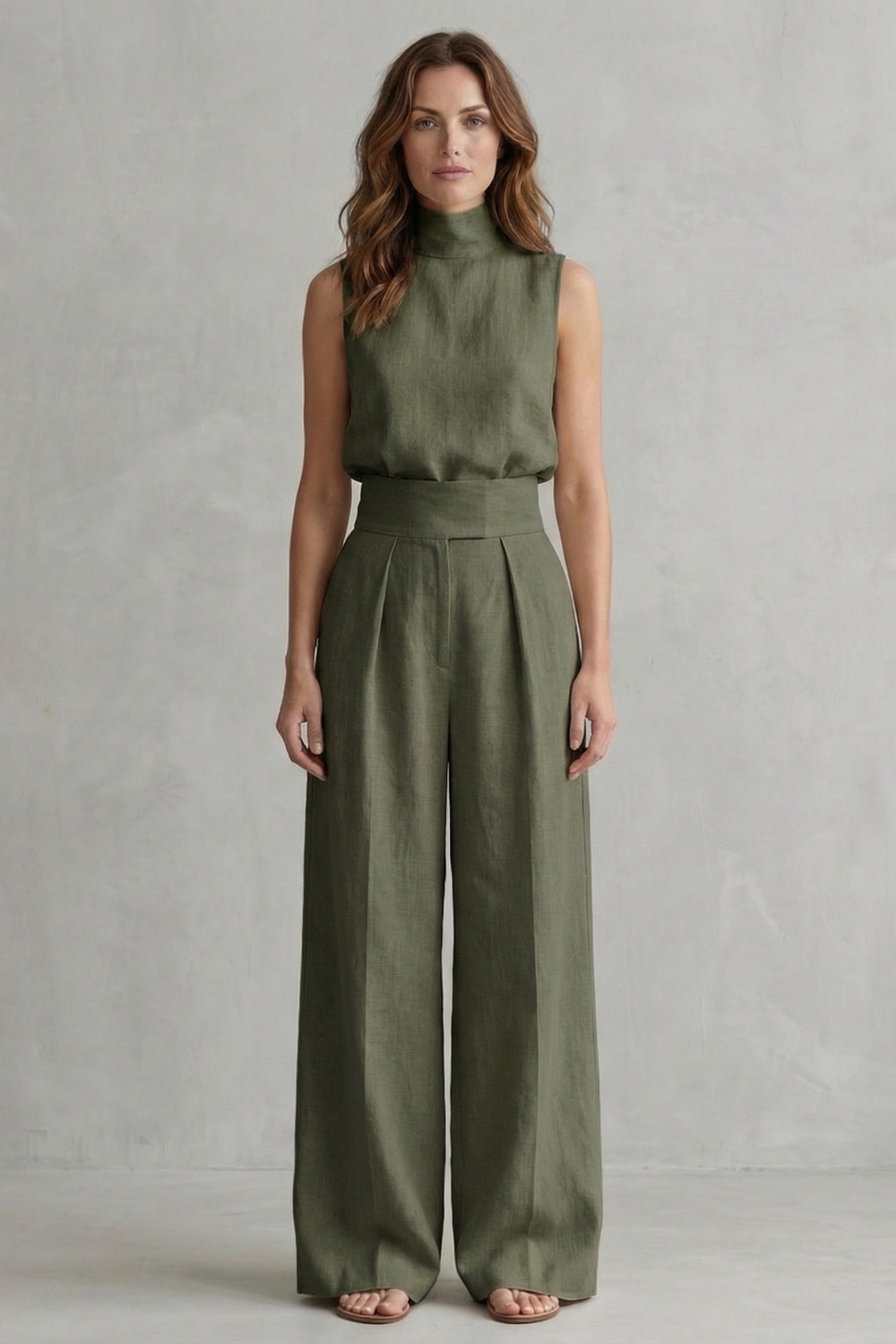 Women's Wide Leg Trouser Set – The Winifrine, view 6