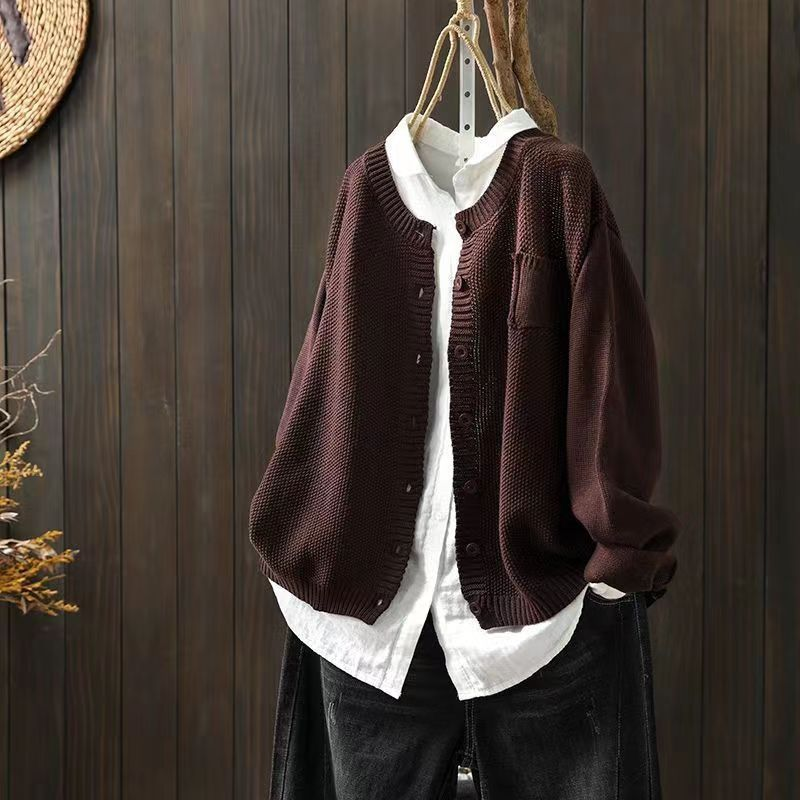 Women's Textured Knit Cardigan UK – Soft Patterned | The Beaumont | Huna