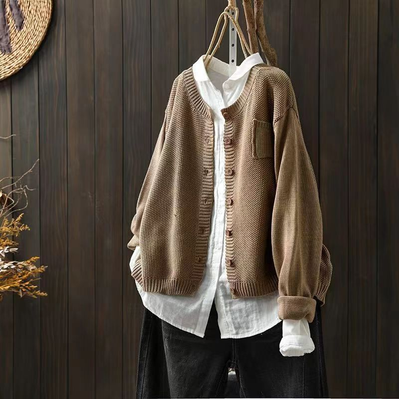 Women's Textured Knit Cardigan UK – Soft Patterned | The Beaumont | Huna