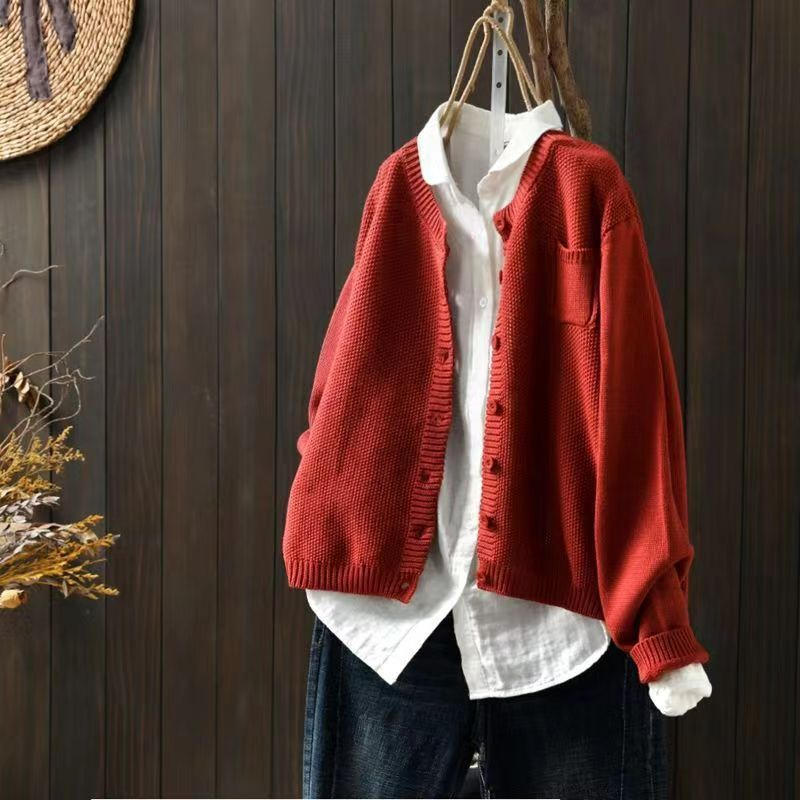 Women's Textured Knit Cardigan UK – Soft Patterned | The Beaumont | Huna