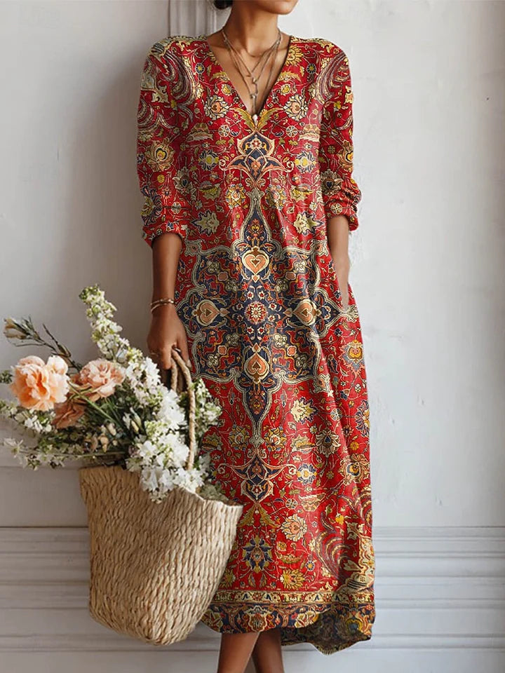 The Vivienne – Women's Statement Midi Dress – Huna