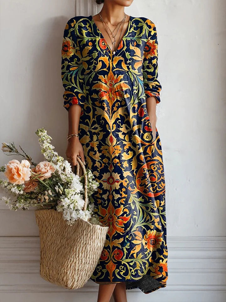 The Vivienne – Women's Statement Midi Dress – Huna