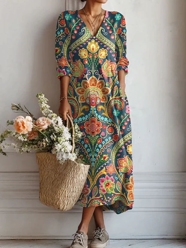 The Vivienne – Women's Statement Midi Dress – Huna