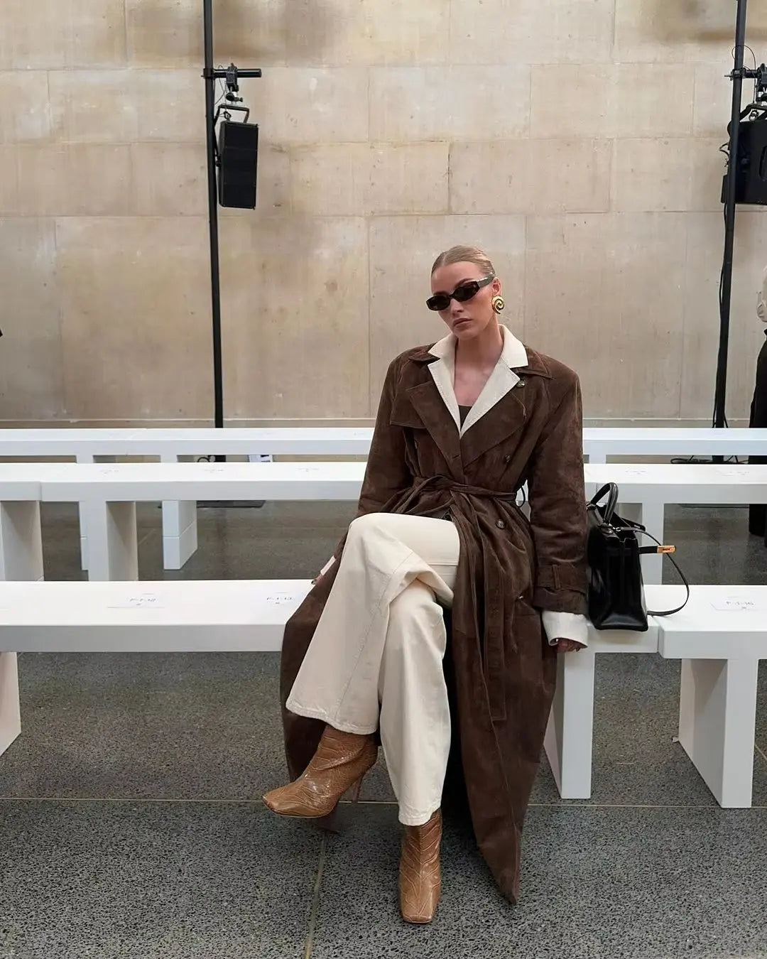 Women's Belted Trench Coat UK – waist-defining classic, view 2