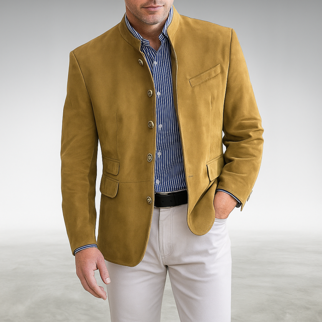 Men's button cardigan – The Adrian Knit by Huna – view 5