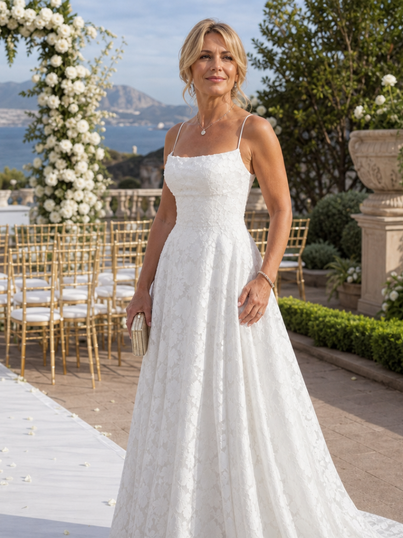 The Valenne – Women's Lace Wedding Guest Maxi Dress | Huna