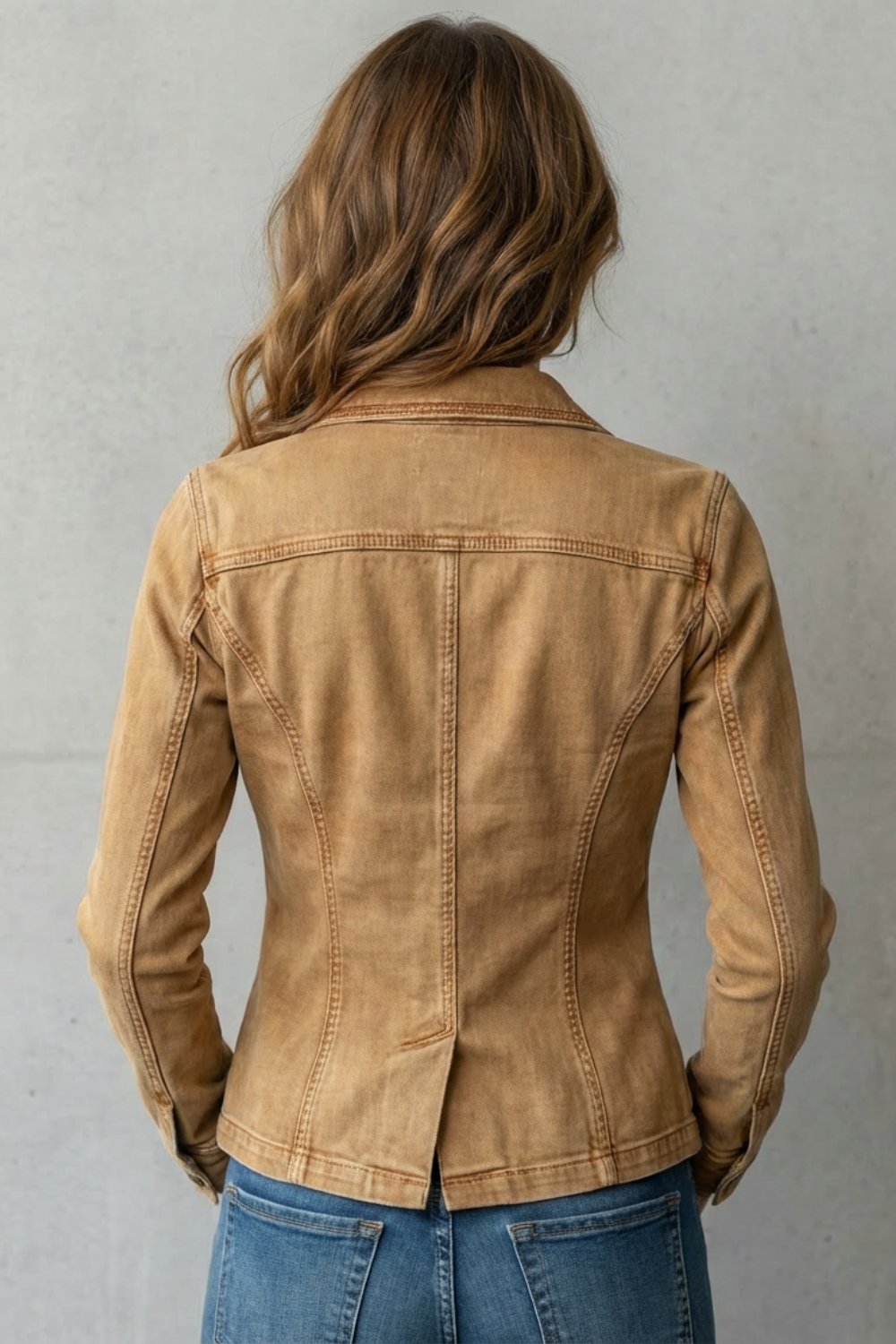 Women's denim blazer – The Wisterine by Huna – view 4